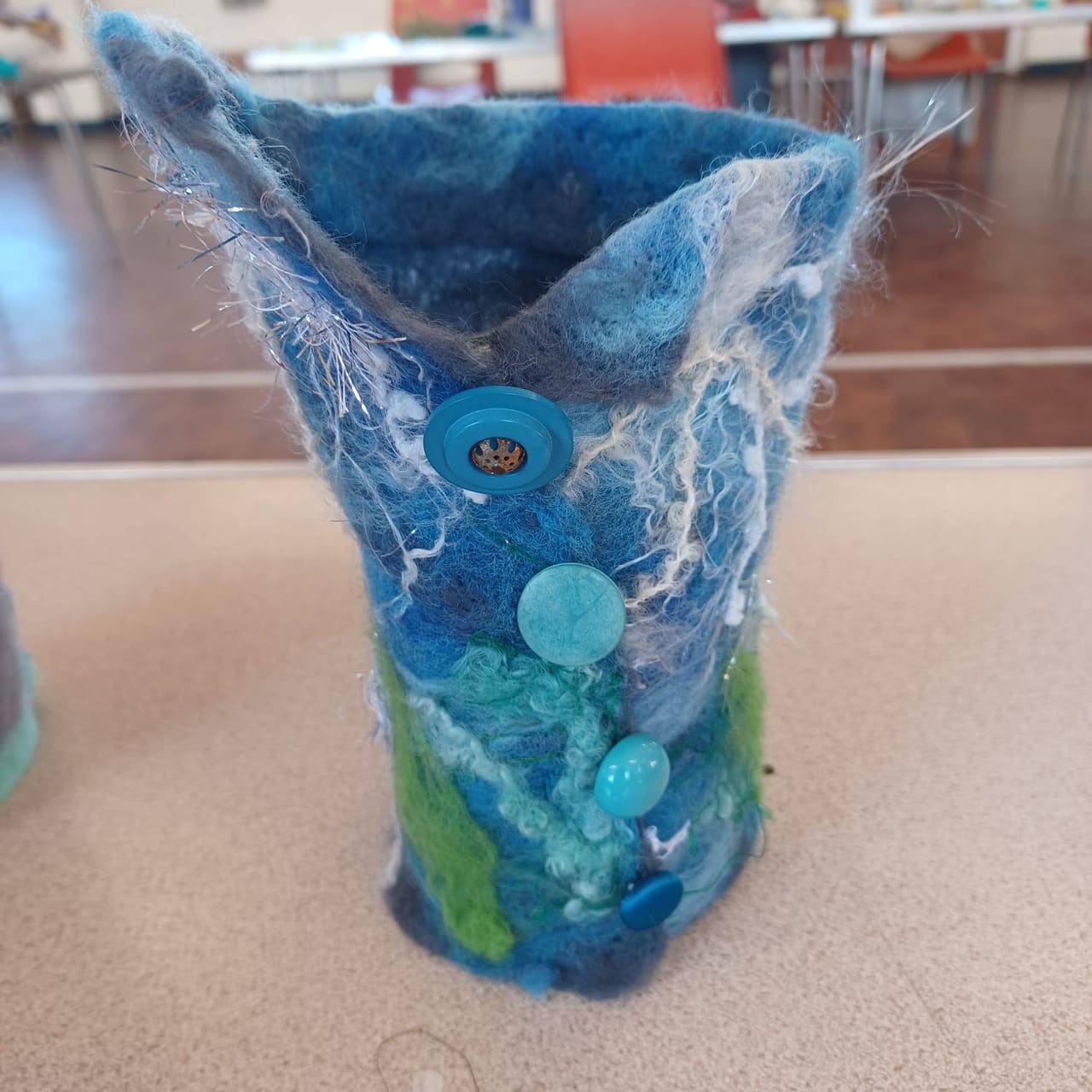A handmade craft made by members of the Thursday craft club
