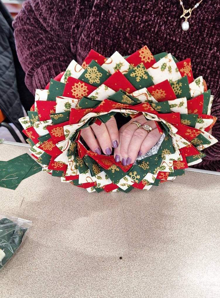A handmade craft made by members of the Thursday craft club