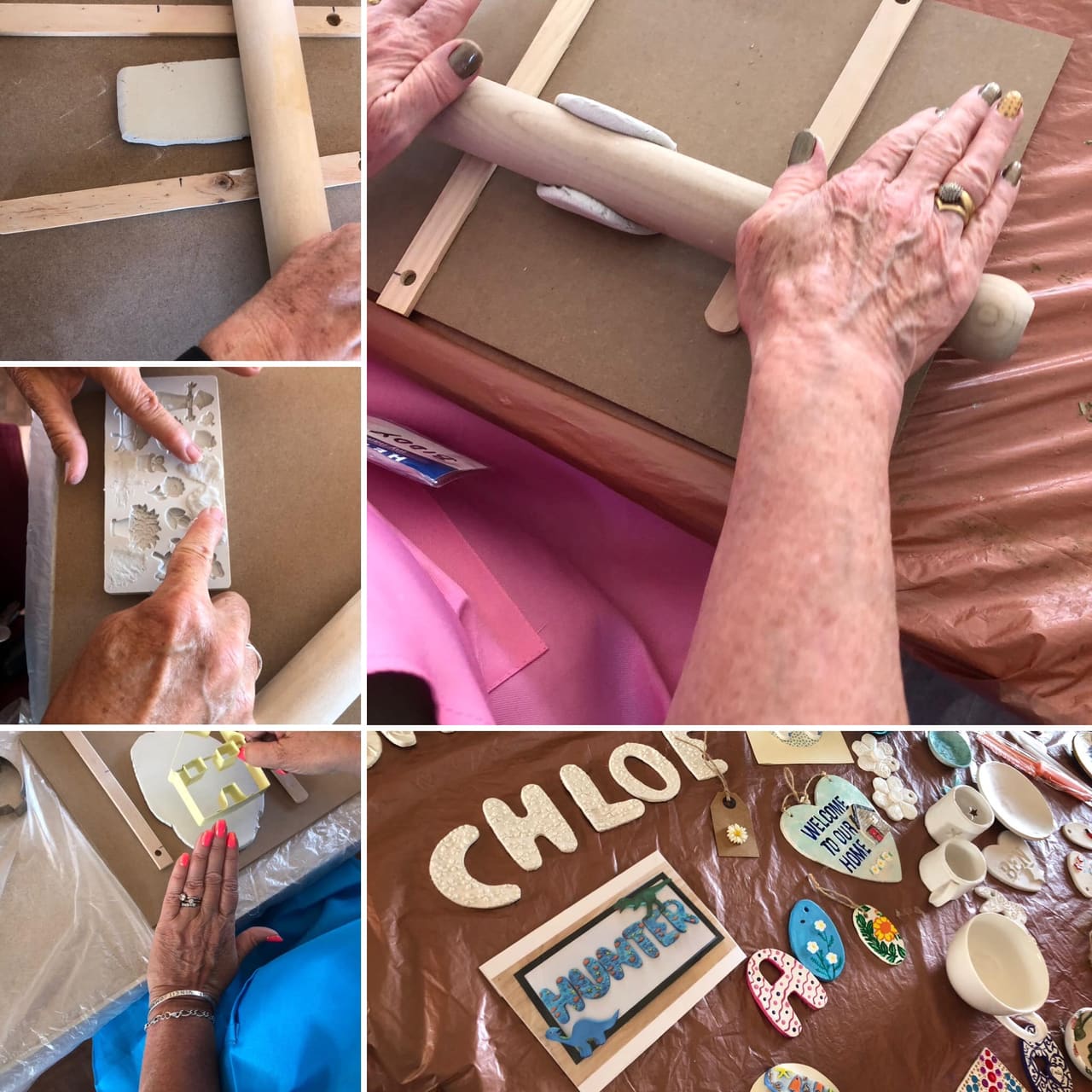 A handmade craft made by members of the Thursday craft club