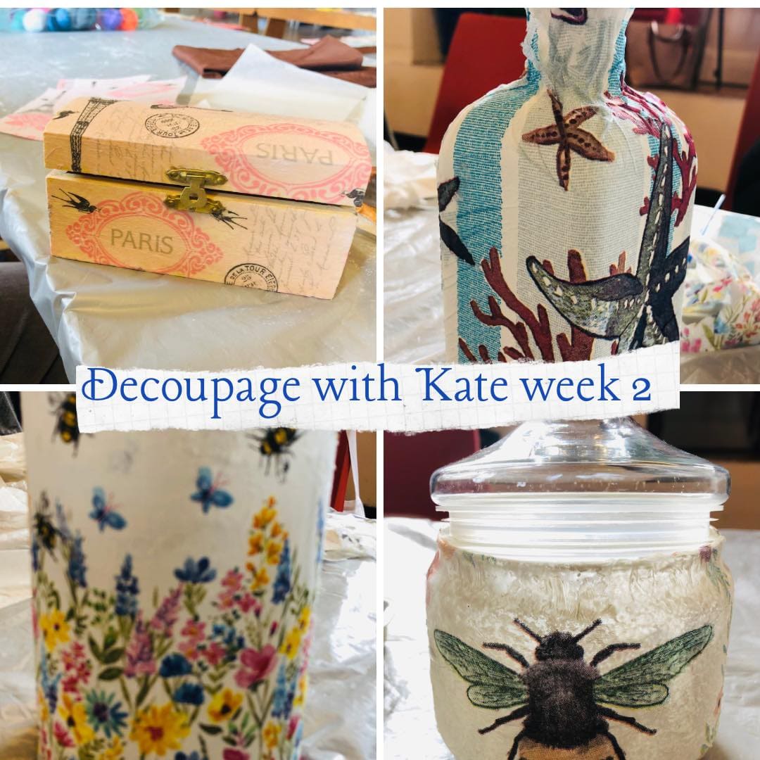 A handmade craft made by members of the Thursday craft club