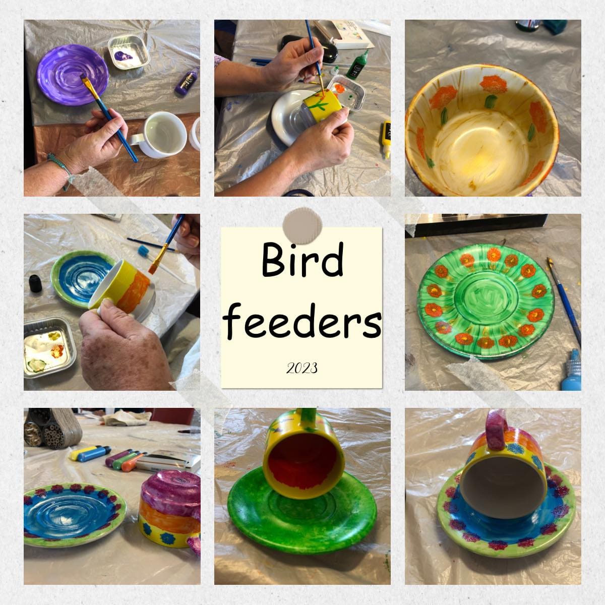A handmade craft made by members of the Thursday craft club