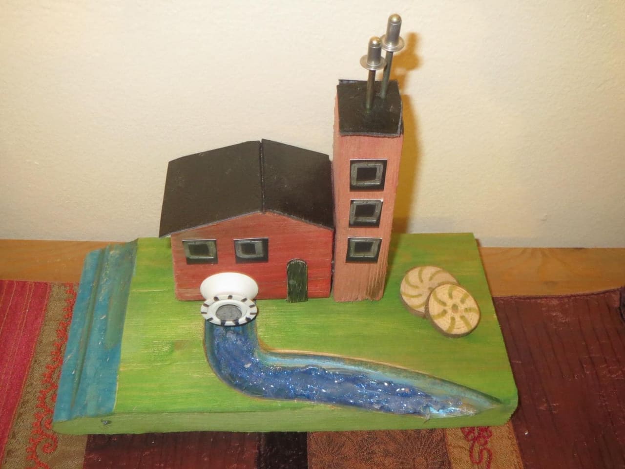 A handmade craft made by members of the Thursday craft club