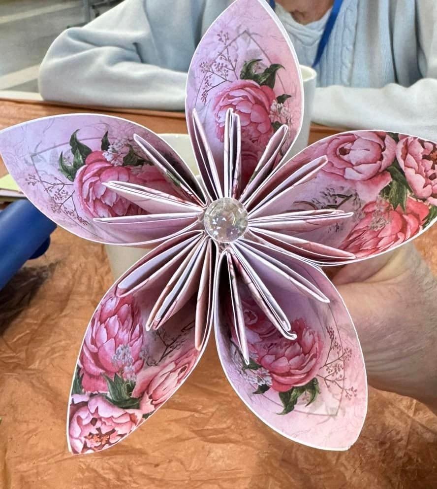 A handmade craft made by members of the Thursday craft club