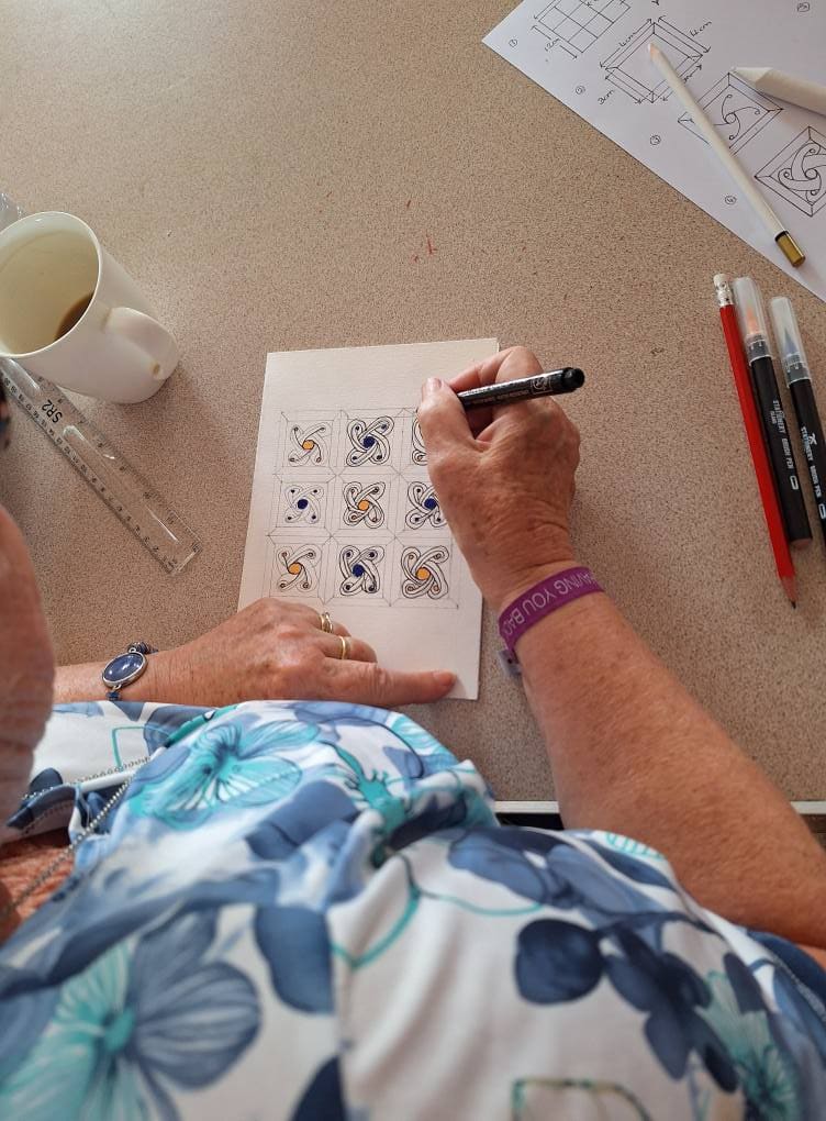 A handmade craft made by members of the Thursday craft club