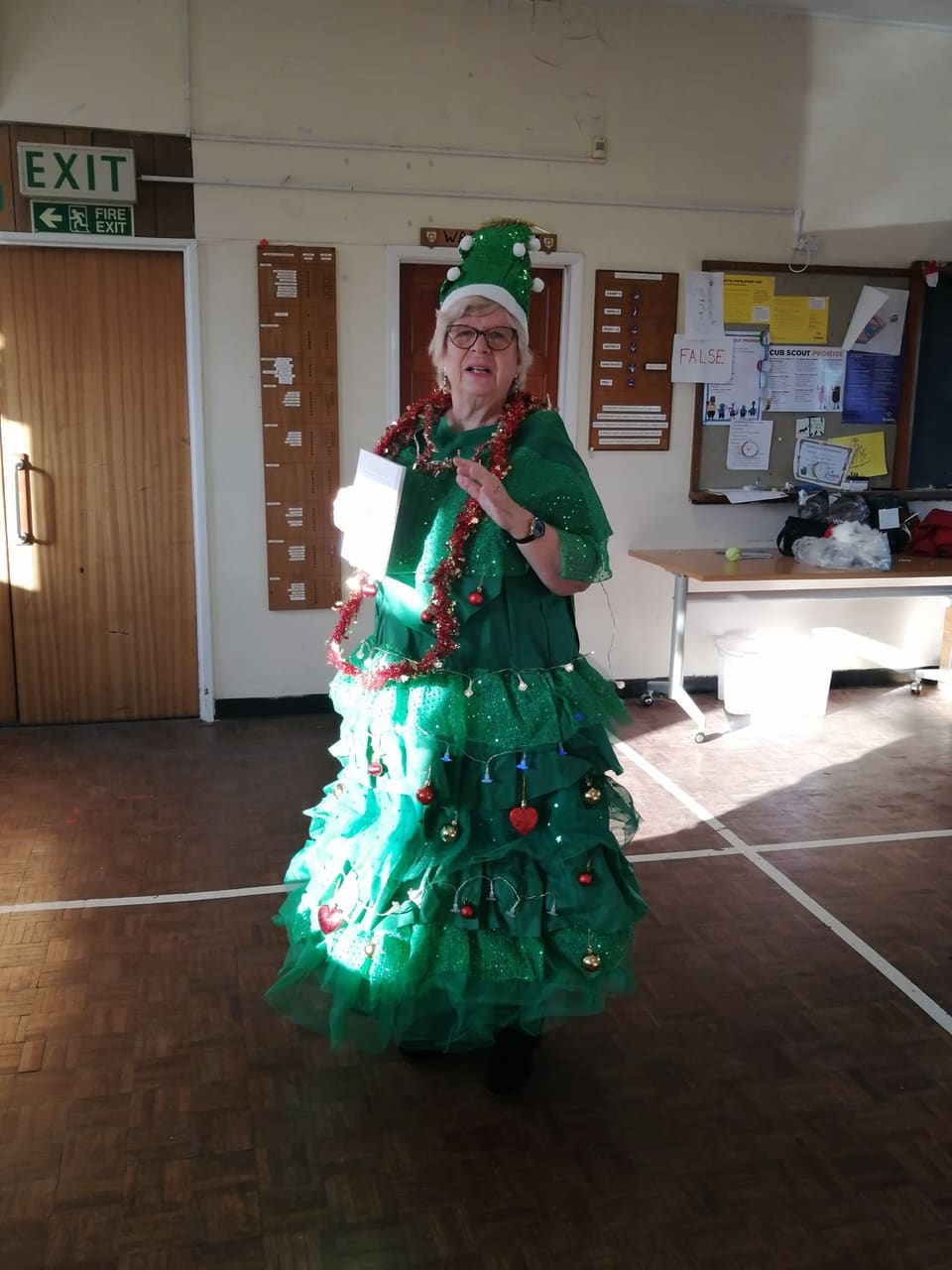 A handmade craft made by members of the Thursday craft club