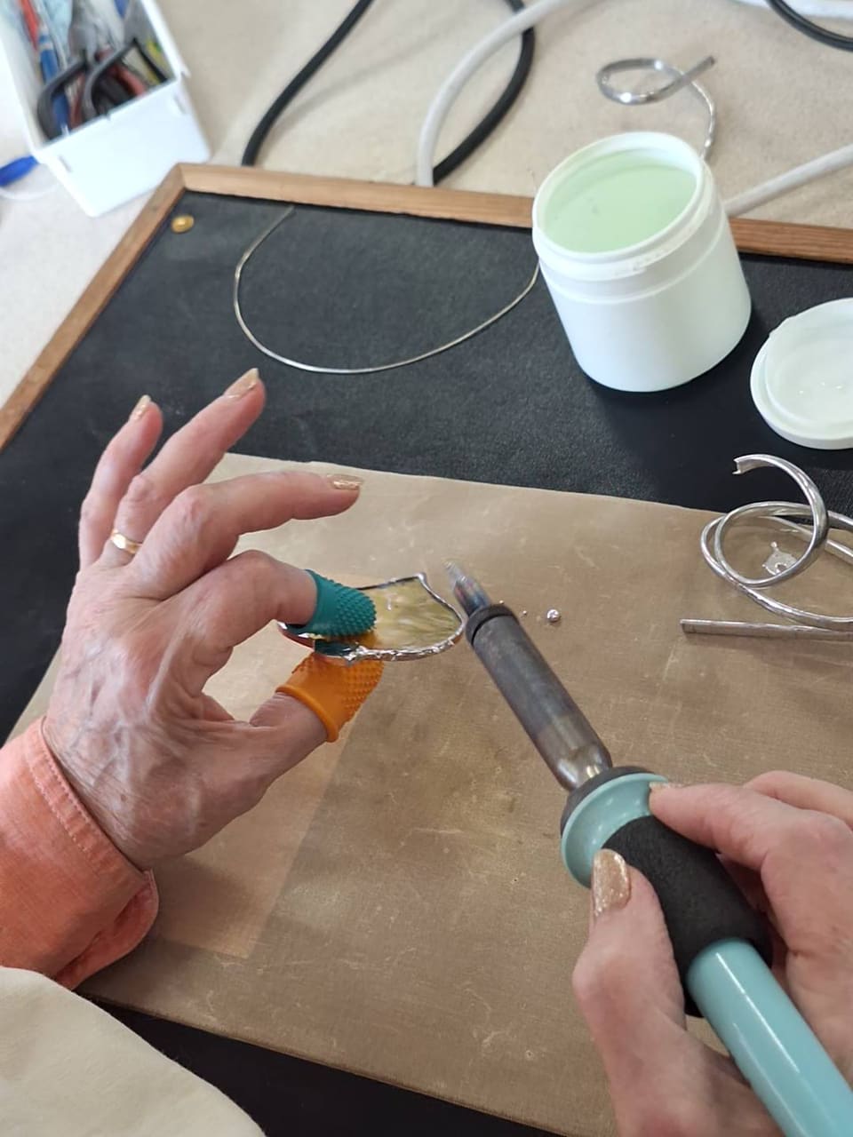 A handmade craft made by members of the Thursday craft club