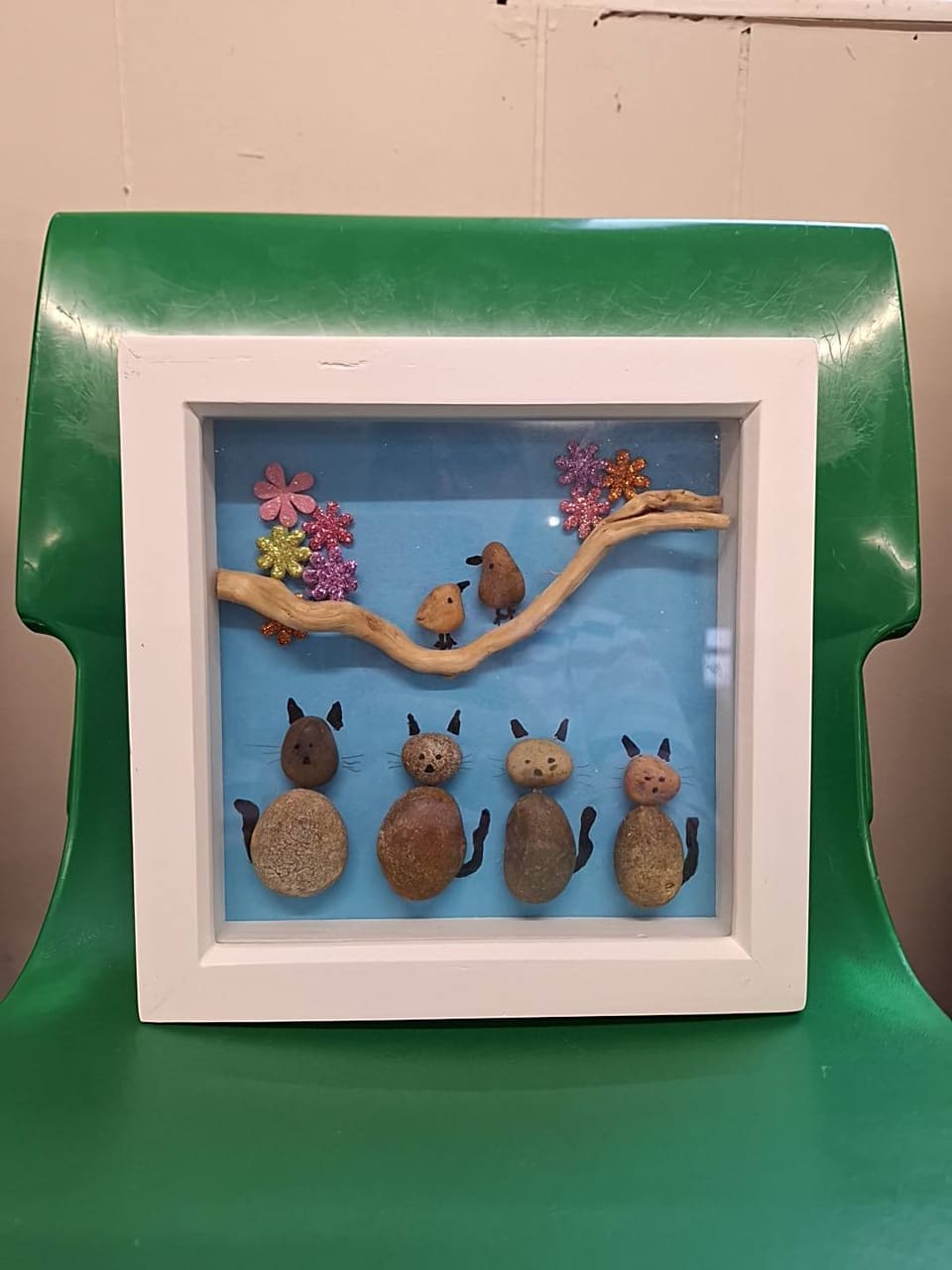 A handmade craft made by members of the Thursday craft club