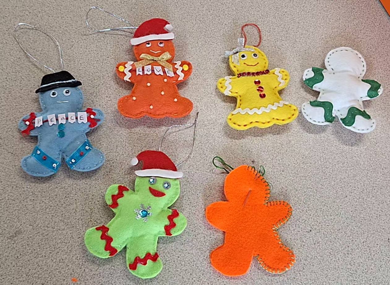 A handmade craft made by members of the Thursday craft club